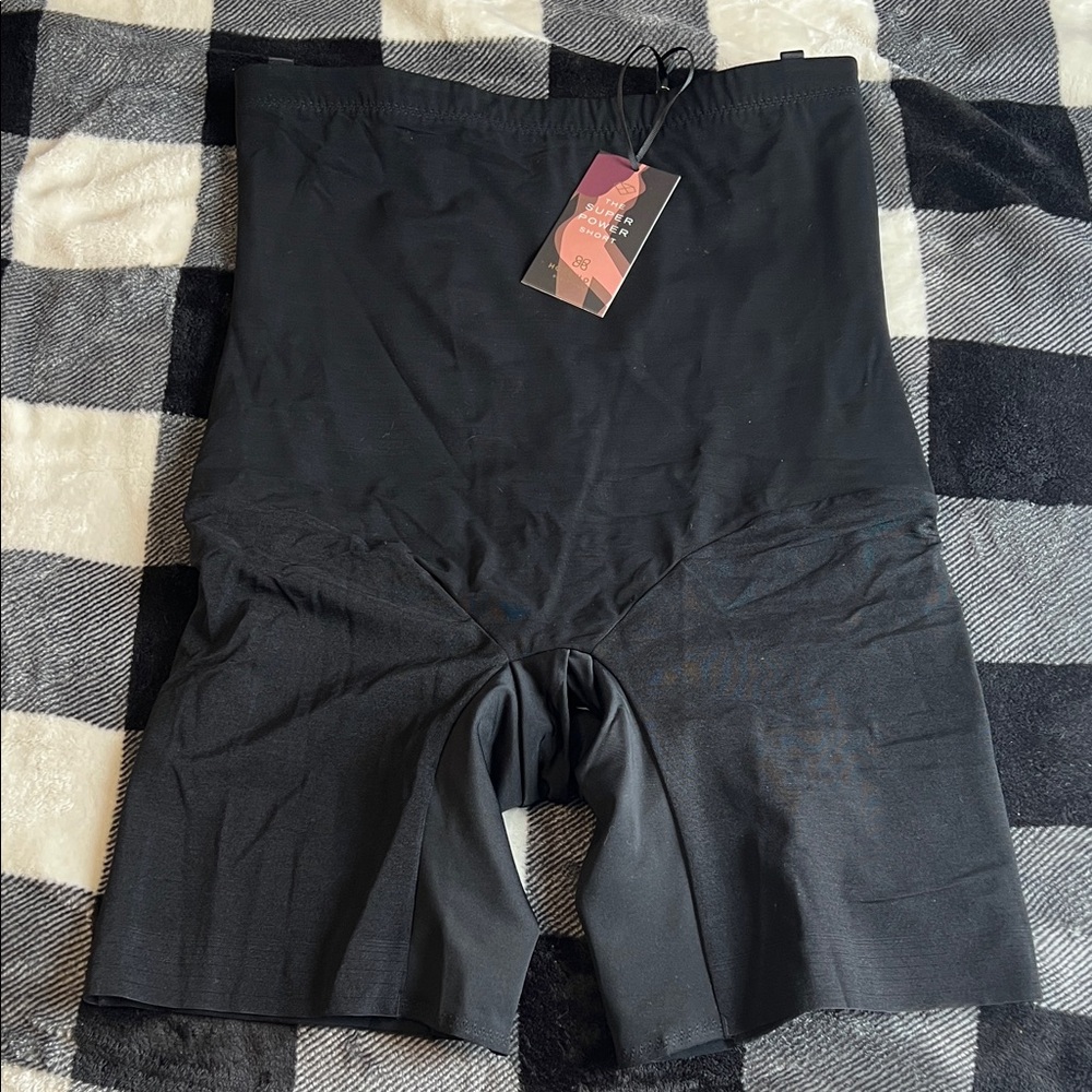 Honeylove Midnight Black Super Power Short High-Rise Shapewear size 2X NWT